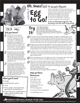 Download the Dr. Seuss Worksheet: Egg to Go
