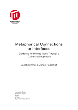 Metaphorical Connections to Interfaces