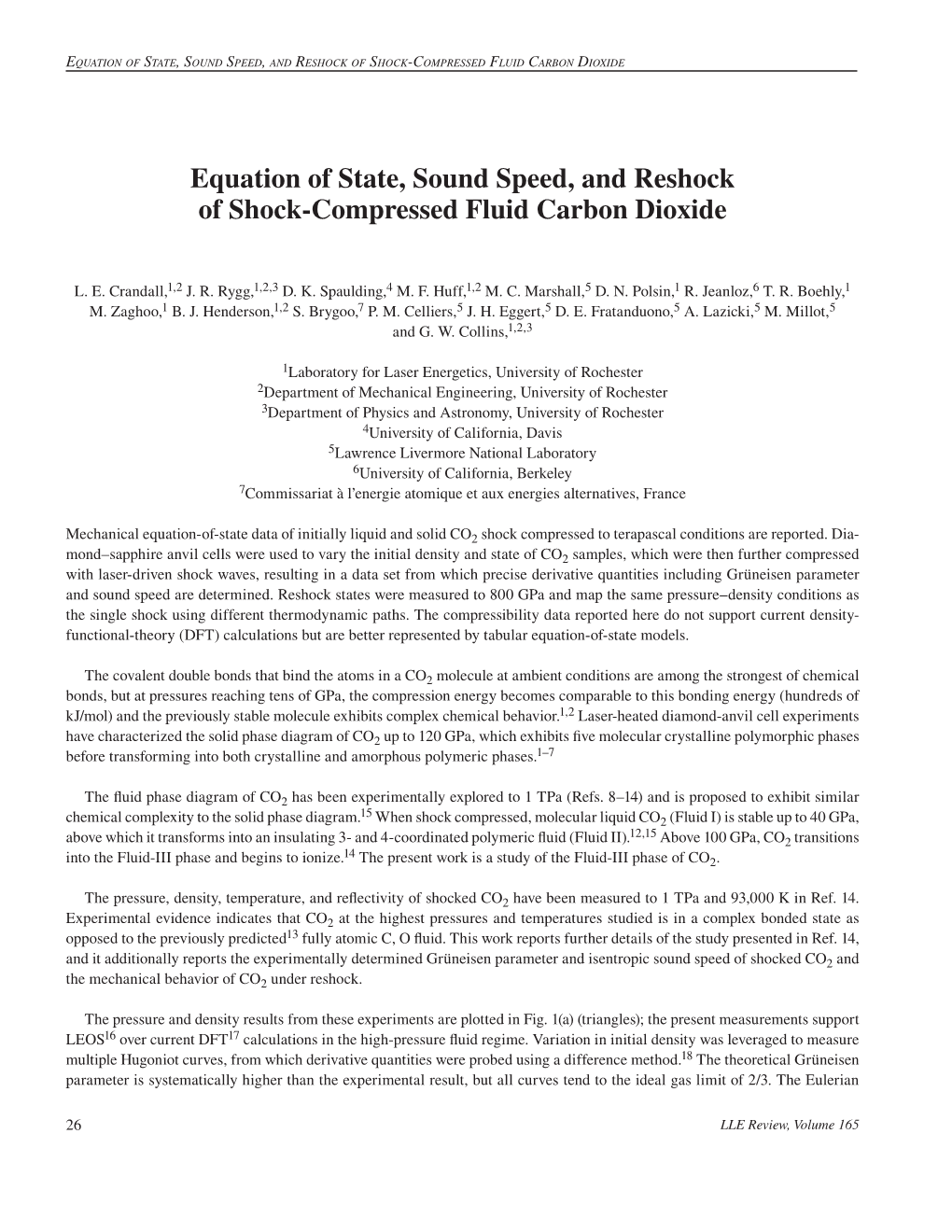 Equation of State, Sound Speed, and Reshock of Shock-Compressed Fluid Carbon Dioxide