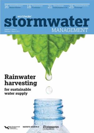Rainwater Harvesting for Sustainable Water Supply Green Infrastructure