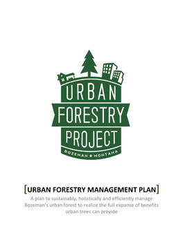 Urban Forestry Management Plan