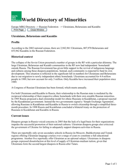 World Directory of Minorities