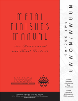 Finishes Manual
