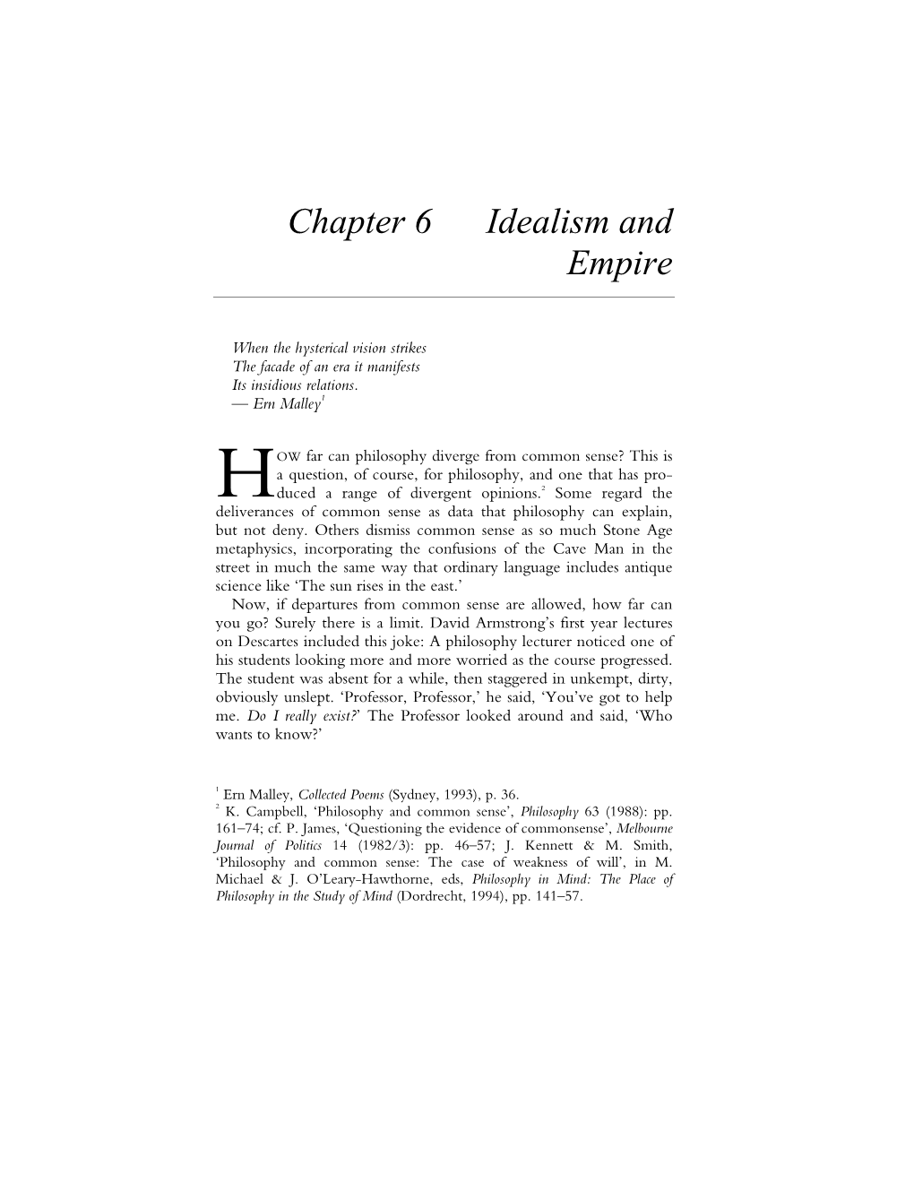 Chapter 6 Idealism and Empire