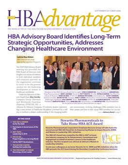 HBA Advisory Board Identifies Long-Term Strategic Opportunities