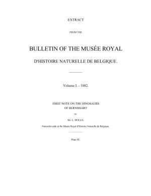 Bulletin of the Musée Royal