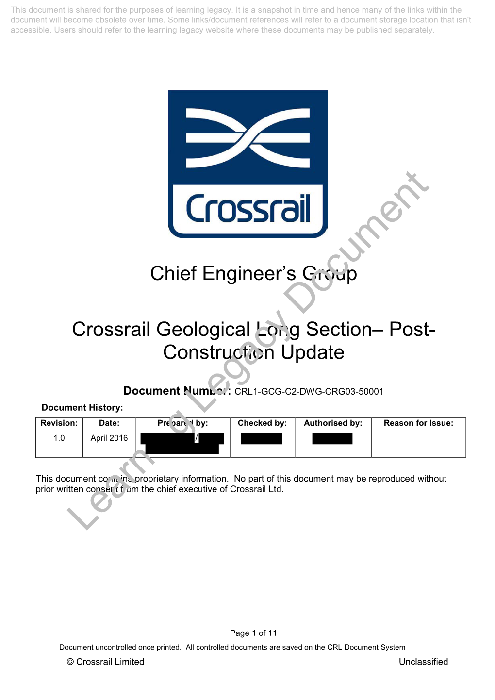 Geological Long-Section