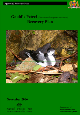 Gould's Petrels on Cabbage Tree Island, New South Wales Appendix 4: Summary of Advice Provided by the Scientific Committee on the Recovery Plan
