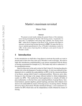 Martin's Maximum Revisited