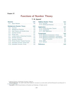 The Handbook of Mathematical Functions