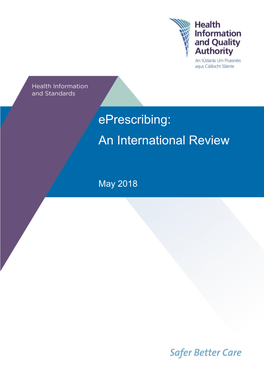 E-Prescribing and Electronic Transfer of Prescriptions: an International Review