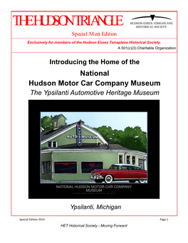 THE HUDSON TRIANGLE Special Meet Edition