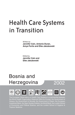 Health Care Systems in Transition – Bosnia and Herzegovina