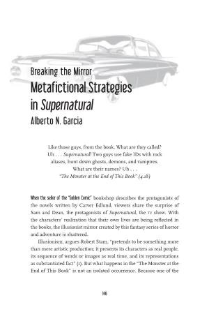 Metafictional Strategies in Supernatural Alberto N