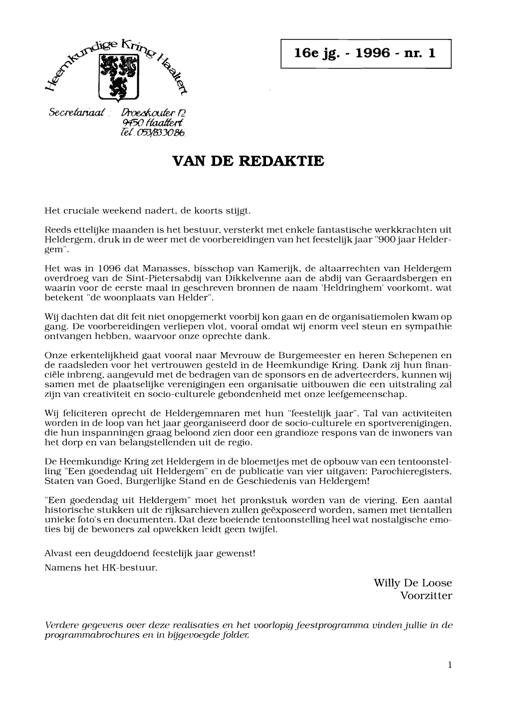 Van De Redaktie