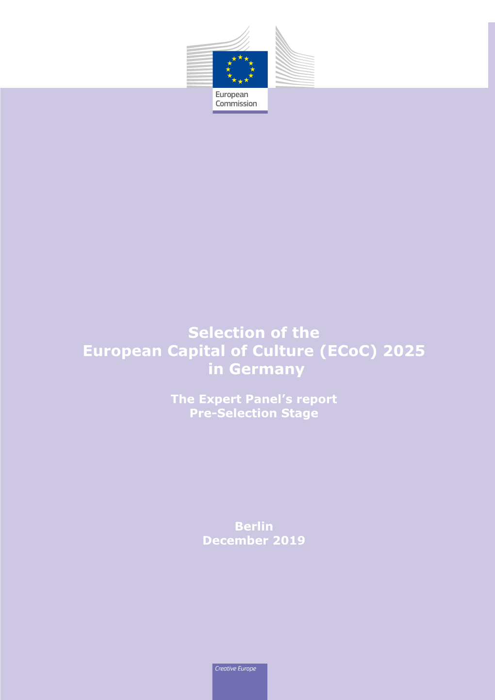 Selection of the European Capital of Culture (Ecoc) 2025 in Germany
