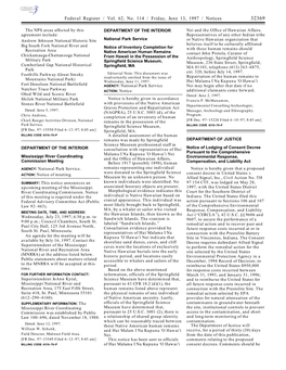 Federal Register / Vol. 62, No. 114 / Friday, June 13, 1997 / Notices 32369