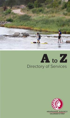 A to Z Directory of Services