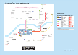 Night Buses from Battersea Latchmere