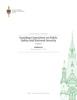 Evidence of the Standing Committee on Public
