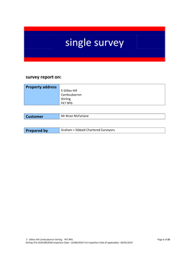 Single Survey