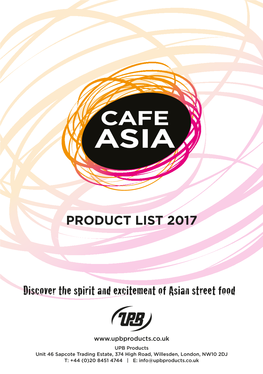 UPB CA Product List PDF 2017 Loresai