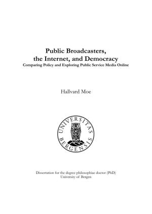 Public Broadcasters the Internet and Democracy