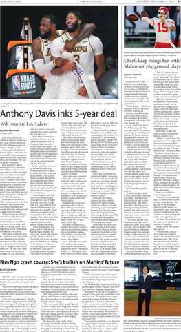 Anthony Davis Inks 5-Year Deal