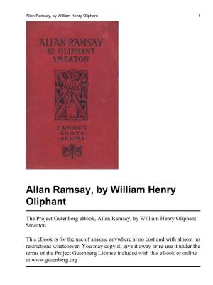 Allan Ramsay, by William Henry Oliphant 1