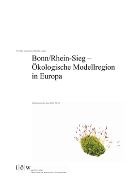 Bonn/Rhein-Sieg – Ökologische Modellregion in Europa
