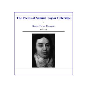 The Poems of Samuel Taylor Coleridge By