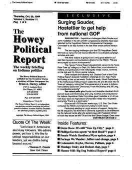 Bowey Political Report