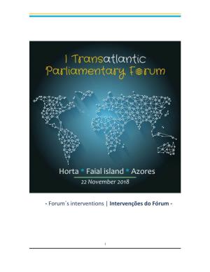 I Fórum Parlamentar Transatlântico