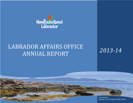 Labrador Affairs Office Annual Report 2013-14