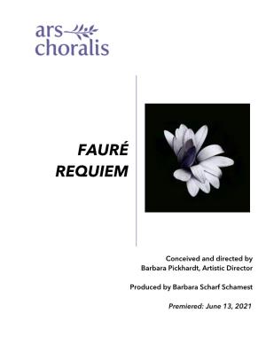 Faure Requiem Program V2