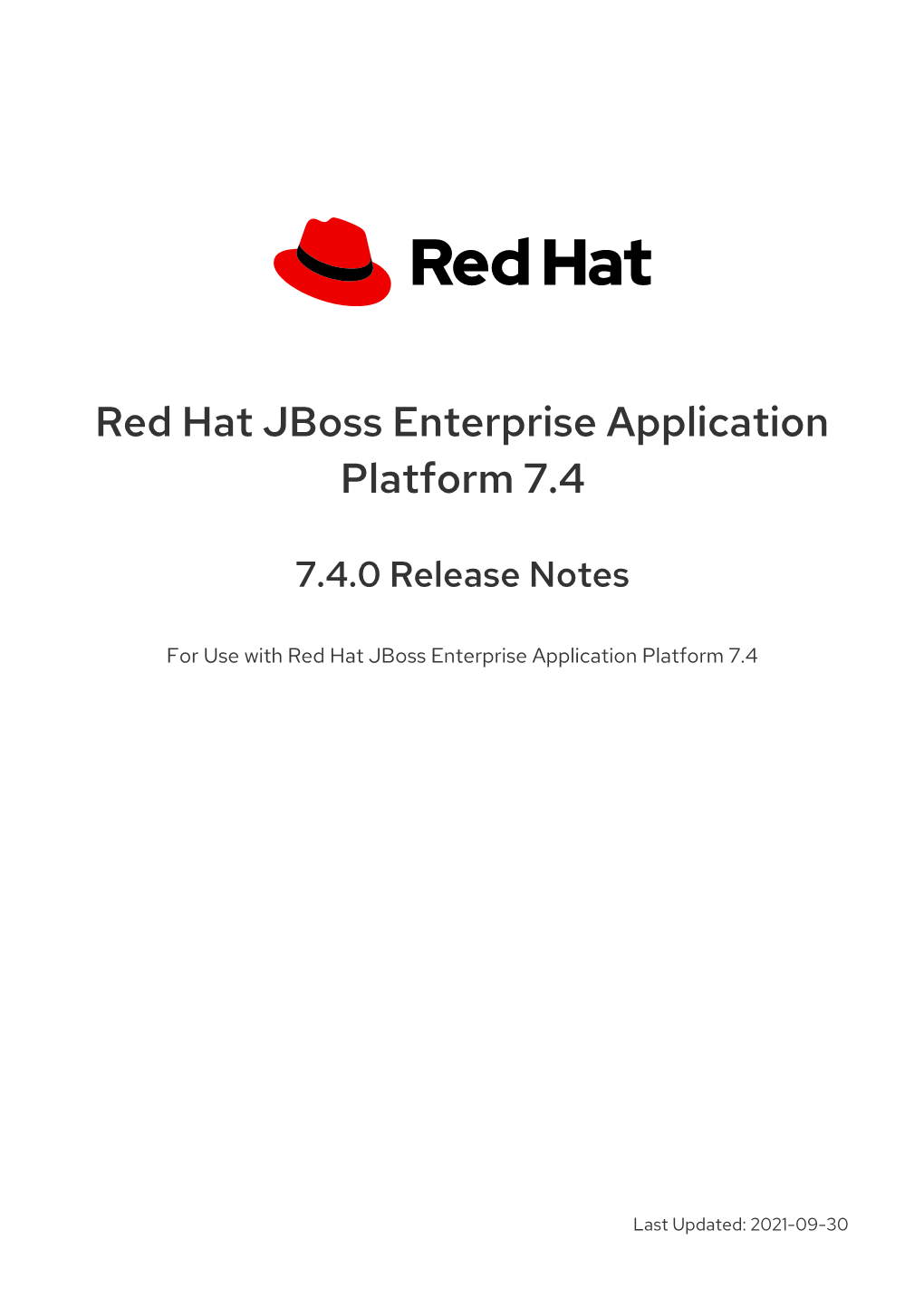 Red Hat Jboss Enterprise Application Platform 7.4 7.4.0 Release Notes