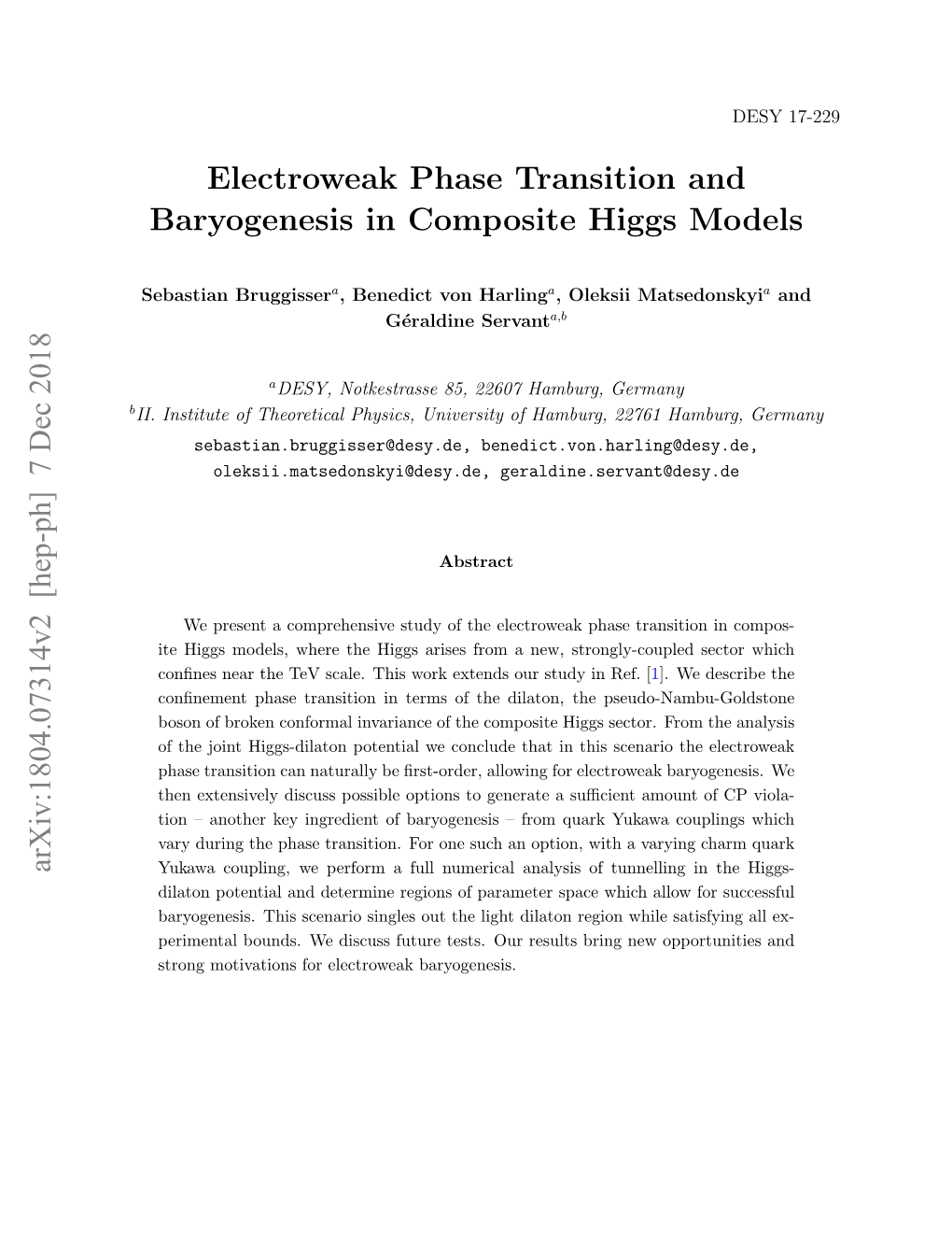 Electroweak Phase Transition and Baryogenesis in Composite Higgs Models