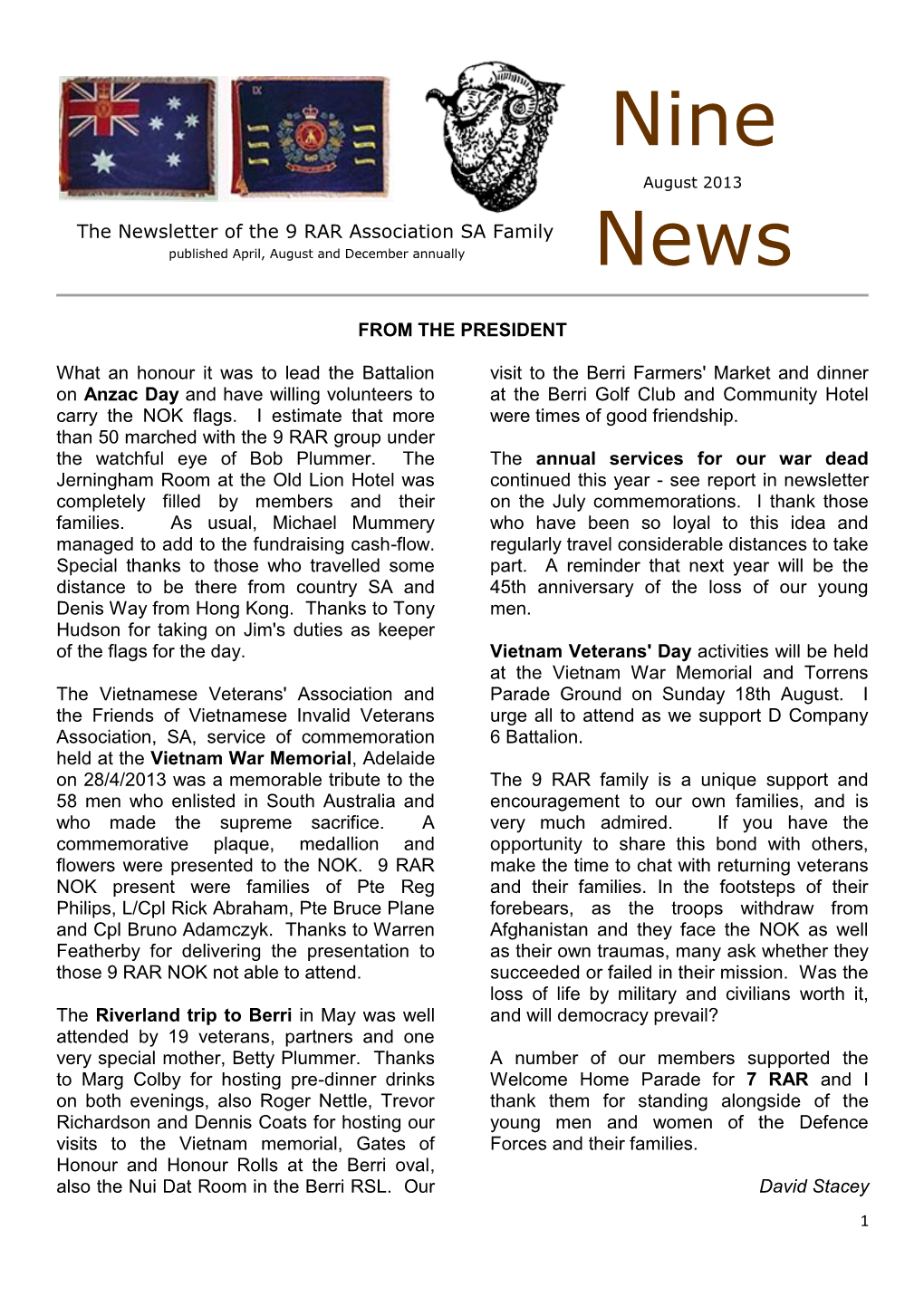 Nine News August 2013