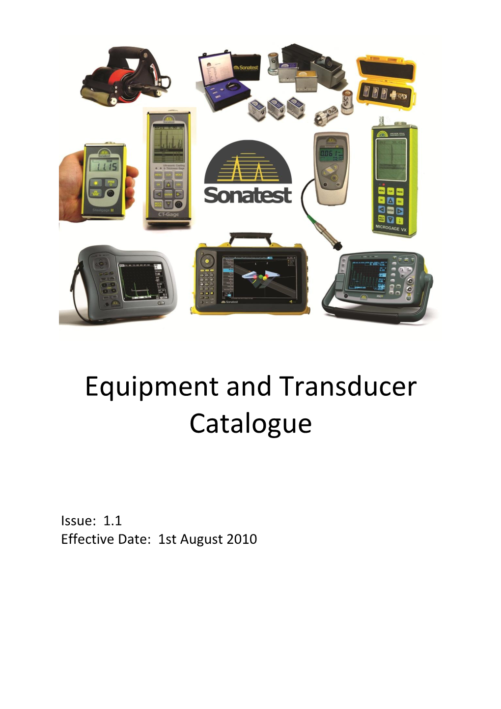 Equipment and Transducer Catalogue