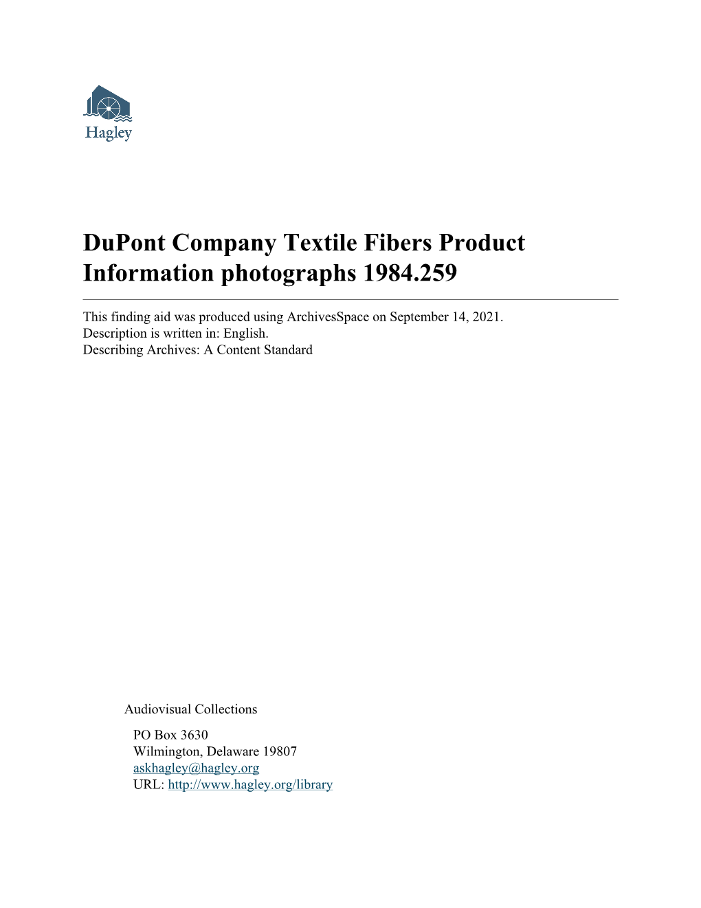 Dupont Company Textile Fibers Product Information Photographs 1984.259