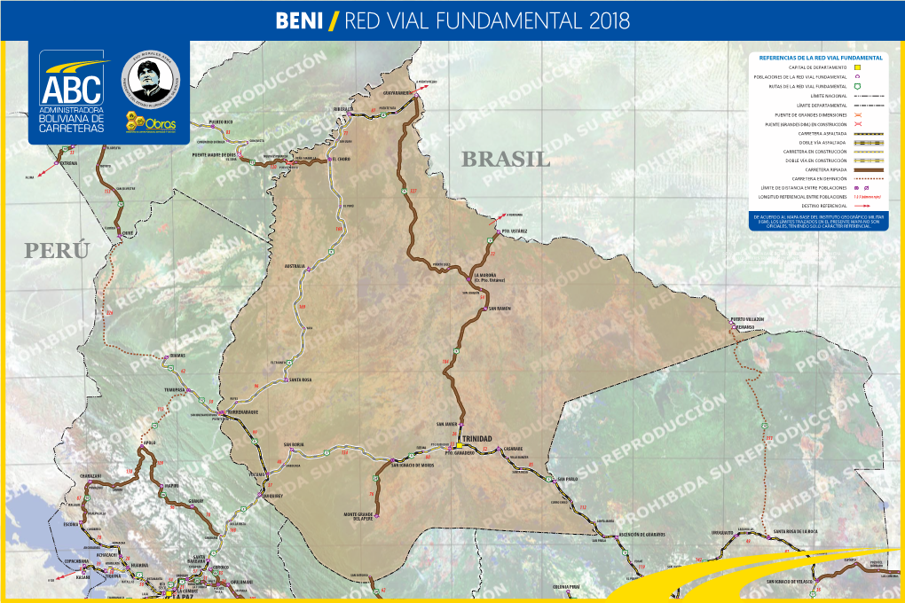 Mapa Beni 2018
