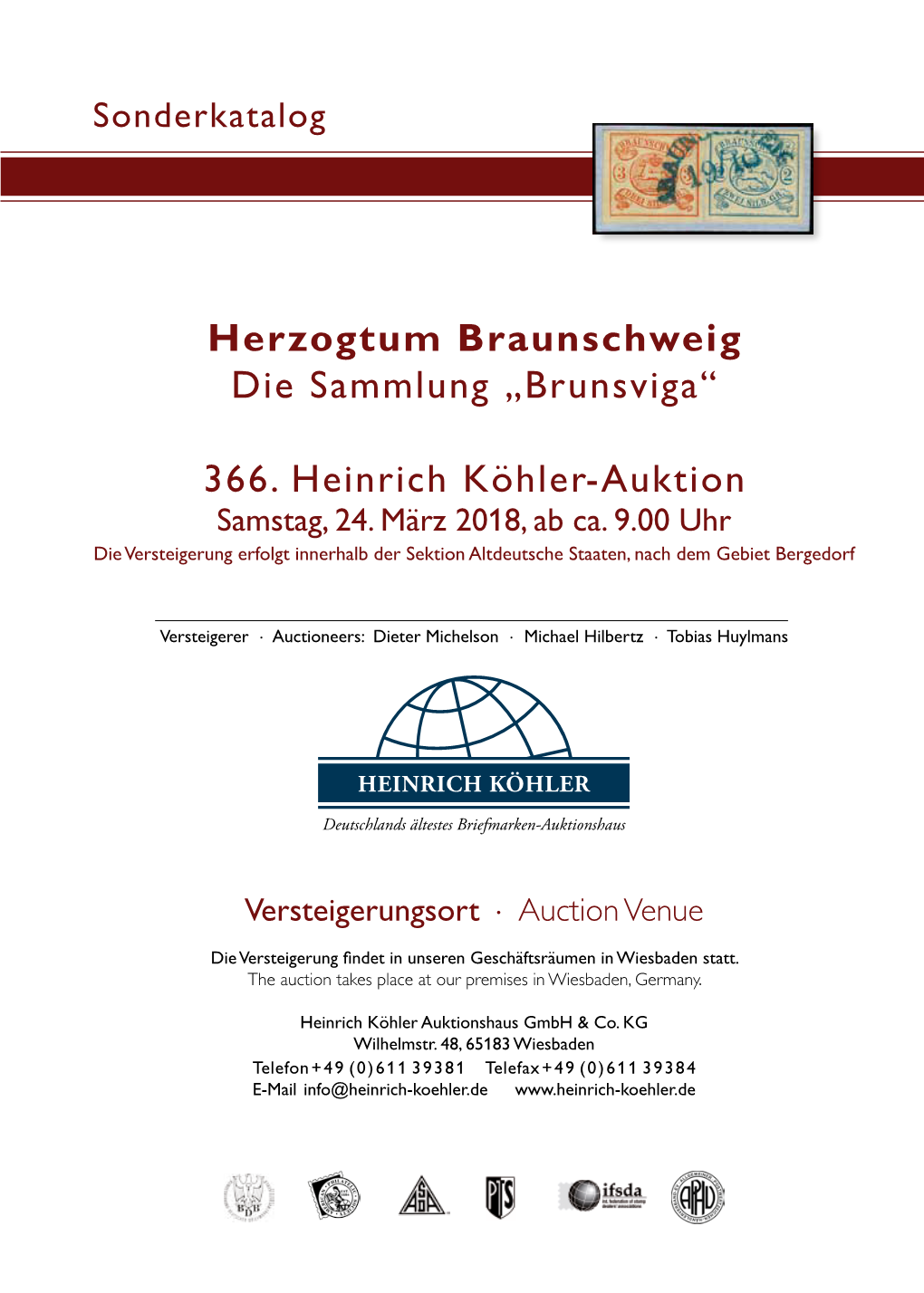 Herzogtum Braunschweig Die Sammlung „Brunsviga“ 366