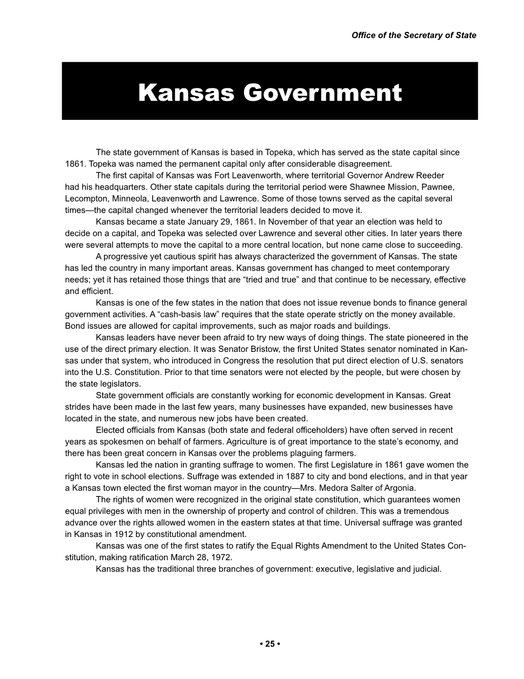 Kansas Government