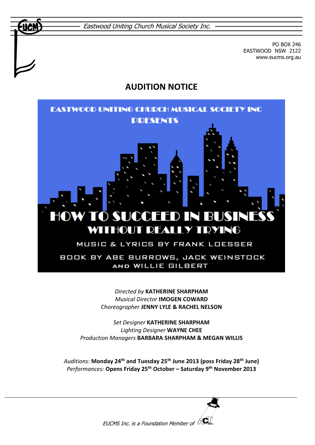 Audition Notice