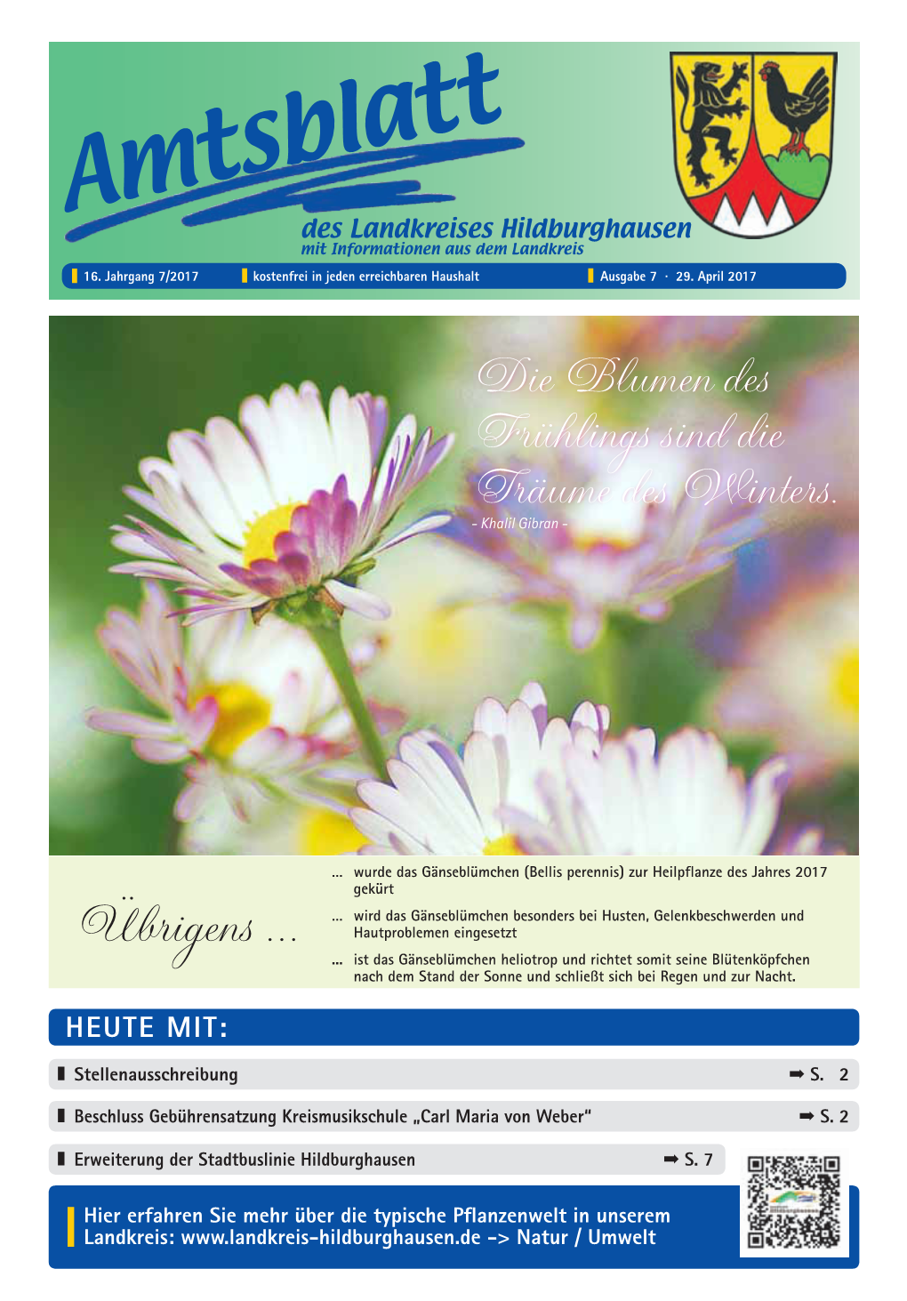 Amtsblattdes Landkreises Hildburghausen Mit Informationen Aus Dem Landkreis 16