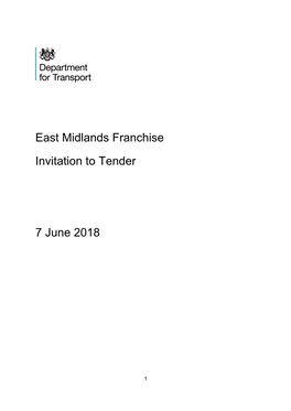 East Midlands Franchise: Invitation to Tender