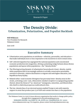 The Density Divide: Urbanization, Polarization, and Populist Backlash