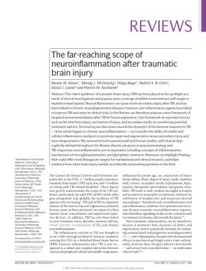 The Far-Reaching Scope of Neuroinflammation After Traumatic Brain Injury
