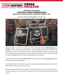 Chicago & Reo Speedwagon