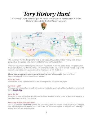 Tory History Hunt a Scavenger Hunt from Longfellow House-Washington’S Headquarters National Historic Site and Golden Ball Tavern Museum